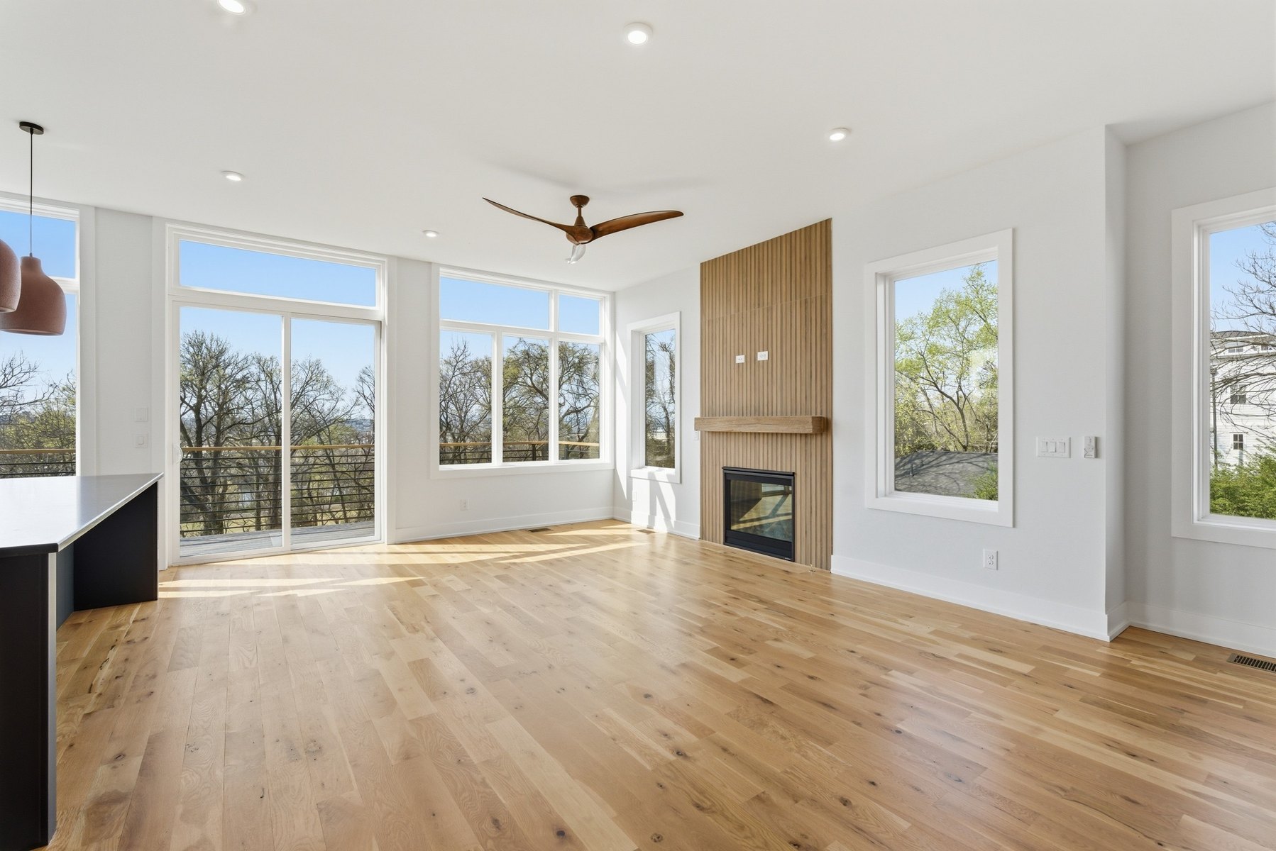 Open main living area at 1905 Sevier Street with windows and natural light