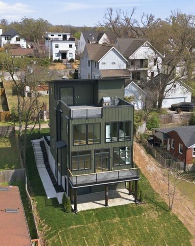 Rear exterior of the home